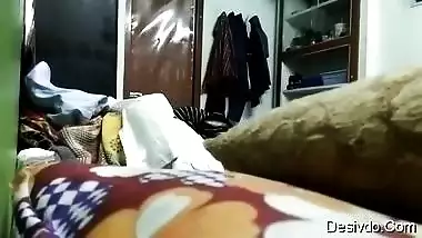 Desi tamil mom chenging n saree wearing record by Secretly