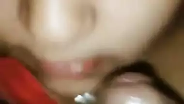 Cute Indian XXX wife giving a good blowjob to her house owner MMS