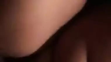 Huge XXX tits of classy Indian woman bounce during active chudai in bed