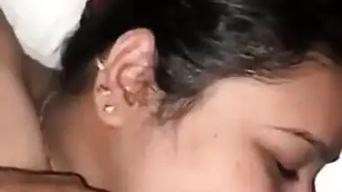 Shy chubby Desi girl gives a nice blowjob to her best friend MMS