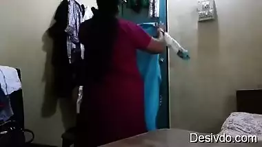 desi mom self records her boob press for her bf son gets this video from her mobile