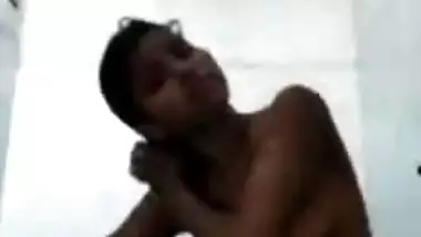 Indian girl bathing video call