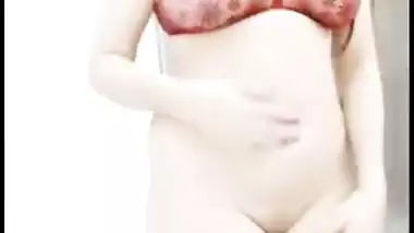 Made on demand erotic clip of Desi wench shaking her nude XXX body