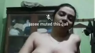 Horny desi Babe showing her Big Boobs and fingering Pussy to boyfriend