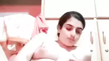 Young Desi XXX girl dildoing her bushy pussy on camera
