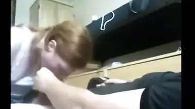 Teen Almost Chokes On Cum