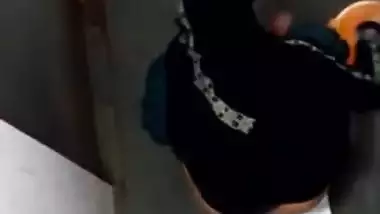 Girl from Desi sex country with a hood on is filmed by XXX fetishist