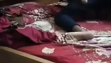 Bihari sex video of a guy fucking his 19-year-old GF in bed