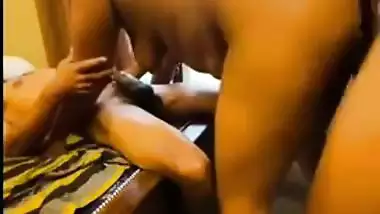 Wife enjoys threesome sex with a stranger during vacation