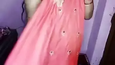 Desi Bhabhi takes boobies to light next to her XXX partner in bed