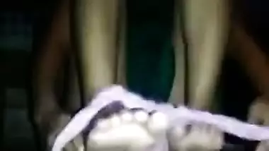 Female gets naked below the belt to expose her XXX slit on Indian camera