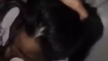 Desi chick gets down on her knees to takes XXX instrument in her mouth