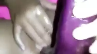 There are no sex toys and the Desi man offers the wife to use veggies