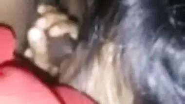 newly wed tamil wife janu with jasmine flowers in head sucking bf till he cums