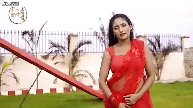 380px x 214px - Smita Sana In Red Chiffon Saree Fashion Ullas indian sex tube