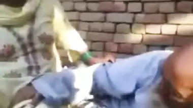 punjabi old baba is enjoying with her neighbor