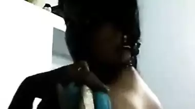 Sweet Indian girl seductively poses on webcam thinking she is porn diva