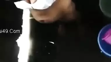 There is a hole in the roof and perv uses it to film Desi neighbor girl