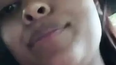 Girlfriend huge boobs shown on video call to boyfriend