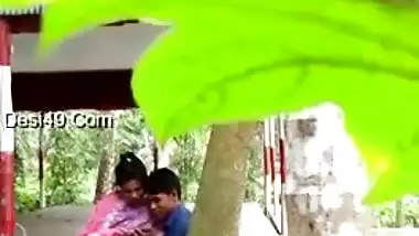 Boy touches Desi girlfriend's pussy but perv is ready to film porn video