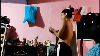 Desi Sis changing dress and Bro walks in and FK Part 2