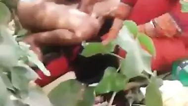 The farmer fucks a laborer on the far in front of his wife