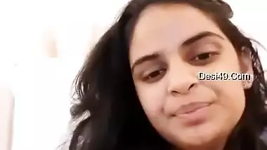 Today Exclusive- Super Hot Desi Girl Showing Her Boobs And Pussy Part 1