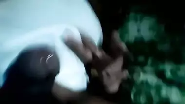 Amateur Indian man has his erect XXX prick nicely stroked by wife