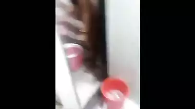 Neighbor aunty nude bathing before sex