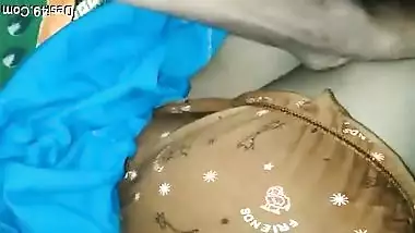 Indian female uncovered her XXX boobs for sex partner to touch them