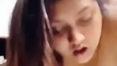 Chubby girlfriend pussy fucking from back by boyfriend