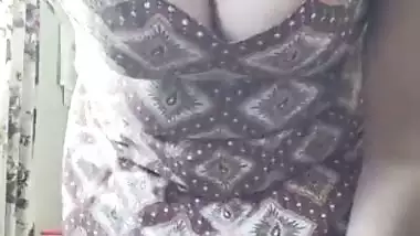 Indian aunty vacuuming