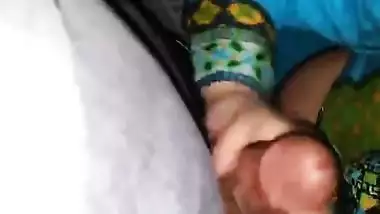 Cheater paki bhabhi in suit giving handjob and blowjob to lover big boobs hanging