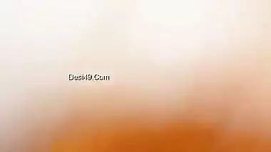 Today Exclusive- Sexy Figure Nri Wife Nude Video Record By Hubby Part 2