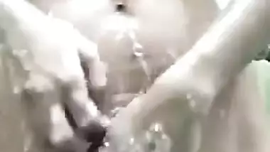 Roomie hopes to enjoy porn fun with Desi girl after she takes a shower