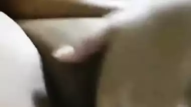 XXX slut bares her natural sex tits and squeezes them for Indian fans