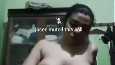 Horny desi Babe showing her Big Boobs and fingering Pussy to boyfriend
