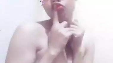 Desi newly married bhabhi showing her boobs, pussy and hot ass part 1