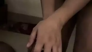 Girlfriend touching dick of hairy college professor