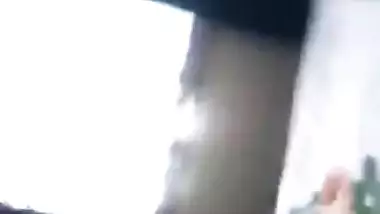 Teen Indian takes orange T-shirt off and does own XXX pussy on the floor