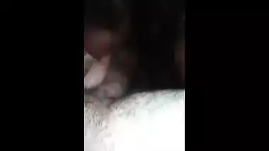 Chubby teen girl gives a nice blowjob to her boyfriend’s big dick