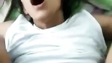 Sri Lankan Slim Cutie Getting Fucked So Deep and Her Face Reveals How Deep His BF’s Dick is Inside Her