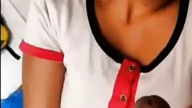 Cute Desi wench sucks and oils XXX dick before taking it into pussy