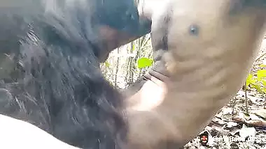 Poor village guy fucks his desi GF in the outdoor sex video