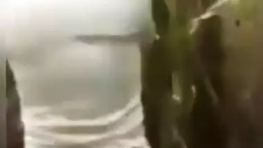 Lover couple was doing Mangal in the jungle, village people caught both of them