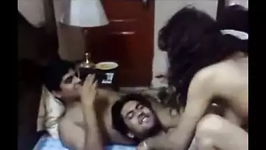 Desi college girl first time hidden cam sex with lover in hostel room