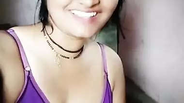 Whorish Indian wife flashes pussy and next step is to show tits