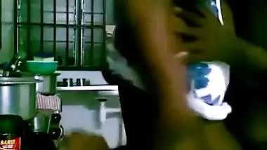 Sexy pair hardcore sex in the kitchen